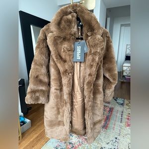 BRAND NEW APPARIS [FEAUX] FUR COAT NWT